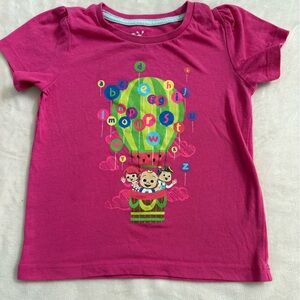 Pink Cocomelon Kids Graphic T-Shirt